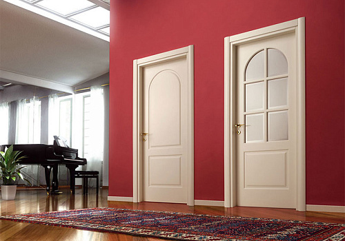 Межкомнатная глухая дверь и дверь со стеклом Classic Ghizzi Benatti d2c inglese