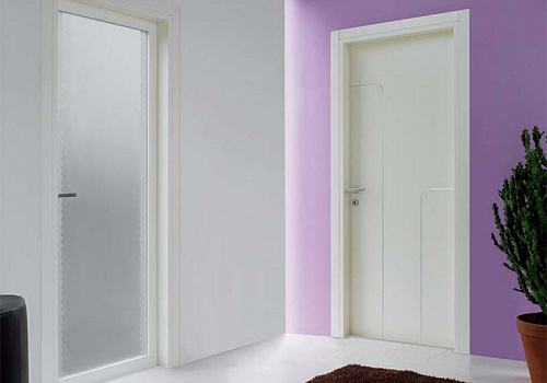 Межкомнатная глухая дверь и дверь со стеклом Design Ghizzi Benatti spazio spring