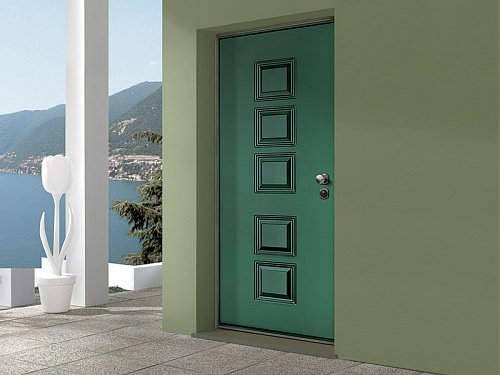 Панель на входную дверь ALFA/KM RAL6009 Aluminio Gardesa