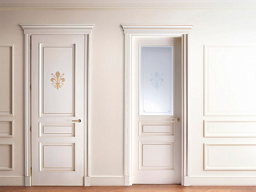 Межкомнатная глухая дверь и дверь со стеклом Classic Ghizzi Benatti siena tuscany