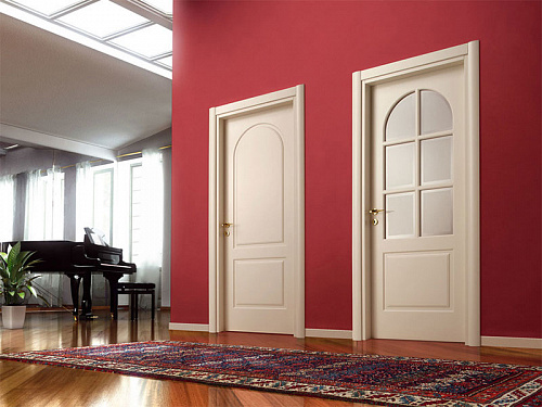 Межкомнатная глухая дверь и дверь со стеклом Classic Ghizzi Benatti d2c inglese