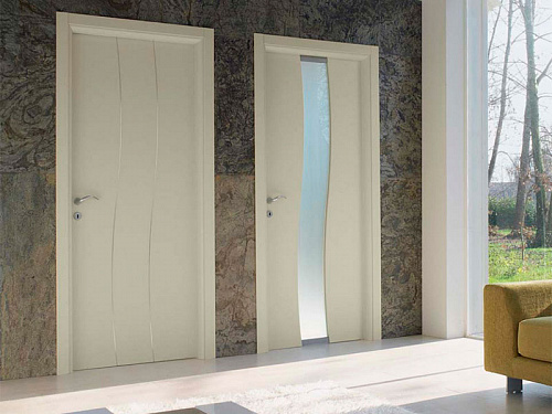 Межкомнатная глухая дверь и дверь со стеклом Design Ghizzi Benatti colorado river