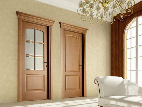 Межкомнатная глухая дверь и дверь со стеклом Classic Ghizzi Benatti athena paris