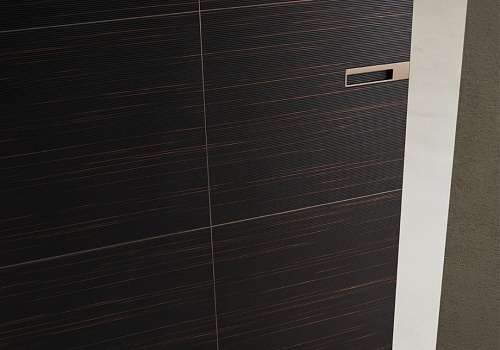 RADIUS single door: structure 303 bronzo, door panel 700 tinto ebano taiga