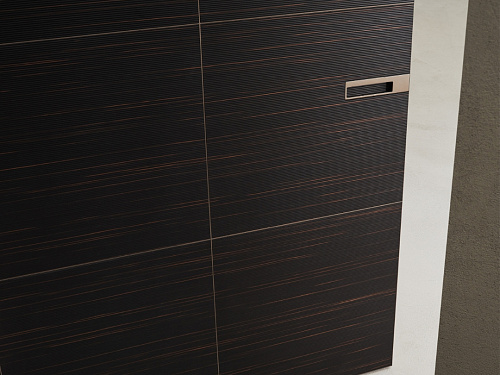 RADIUS single door: structure 303 bronzo, door panel 700 tinto ebano taiga